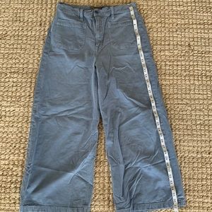 J Crew Washed Point Sur Wide Leg Pants